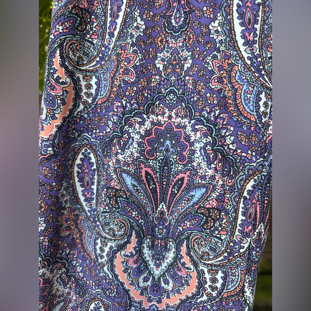 Helen Jon Fold Over Beach Pant Paisley Size XS - Picture 5 of 7
